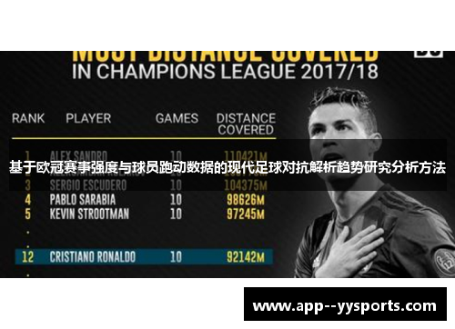 基于欧冠赛事强度与球员跑动数据的现代足球对抗解析趋势研究分析方法