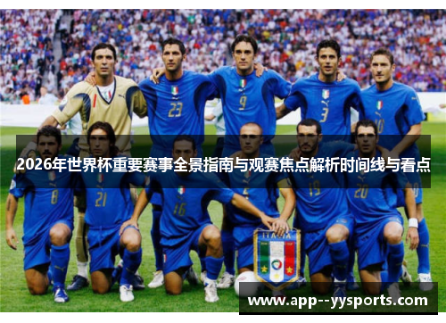 2026年世界杯重要赛事全景指南与观赛焦点解析时间线与看点